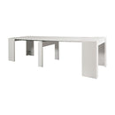 Consolle Allungabile 78,5x54/252x78 cm Baku bianca