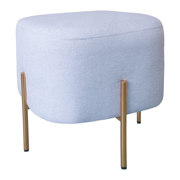 acquista Pouf Poggiapiedi 41x41x41 cm in Tessuto Kate Grigio