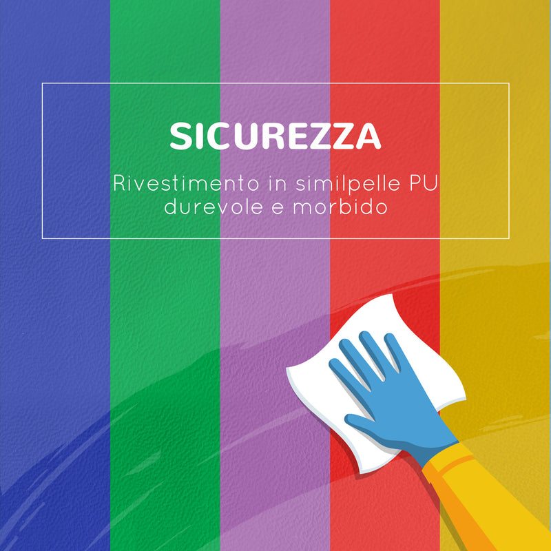 Set 7 Costruzioni Morbide per Bambini  1-3 Anni in PU e EPE Multicolore   