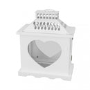 Lanterna Cassie in Legno Bianco