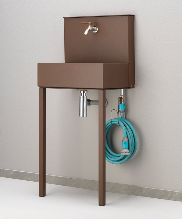 online Lavandino a Parete da Giardino con Doppio Rubinetto Belfer 42/PRL Ruggine