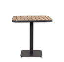 Tavolo da Esterno 75x75x75h cm in Alluminio e Acciaio E-Coating Zelmar Antracite  