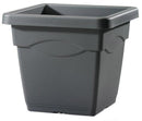 Vaso 32x32x27,8 cm in Polipropilene Quadro 32 Antracite