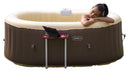 Vasca Idromassaggio da Esterno Gonfiabile Riscaldata 2 Posti 190x120x65 cm Ease.Zone Marrone