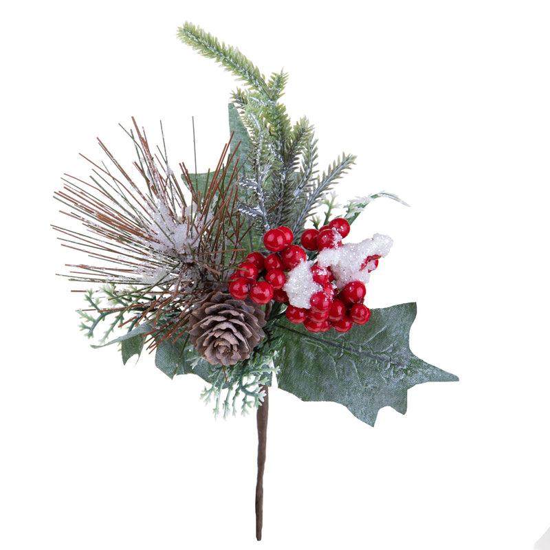 Set 24 Pick Berries Ice H24 cm Rosso