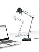 Lampada tavolo da Interno a LED in Metallo Bianco Opaco