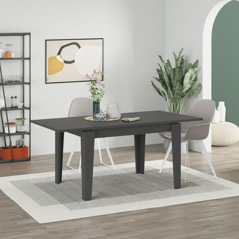 Tavolo Allungabile 120x80 cm in MDF Megaron Antracite