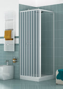 Box Doccia 1 Anta a Soffietto Apertura Laterale In PVC H185 Caldoni Manen