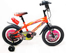 Bicicletta per Bambino 14" 2 Freni con Borraccia e Scudetto Frontale Rossa