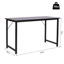 Scrivania da Ufficio 120x60x73 cm in Ferro e MDF  Nero Scuro