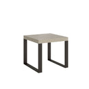 Tavolo Allungabile 90-246x90x77 cm Tecno Premium Cashmere Telaio Antracite 