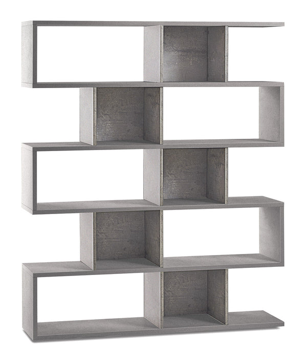 Libreria Modulare 5 Ripiani 150x180x38 cm Cemento online