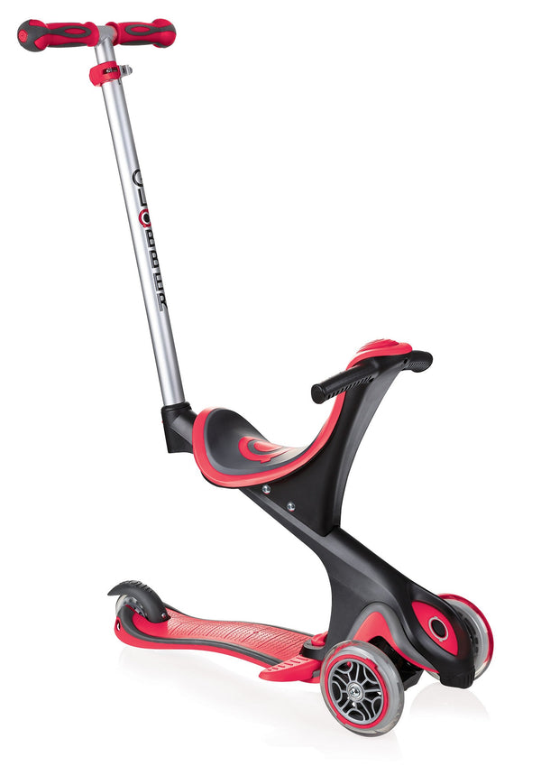 Scooter Kinderwagen Dreirad 3 Räder 5 in 1 Globber Evo Comfort Rot sconto