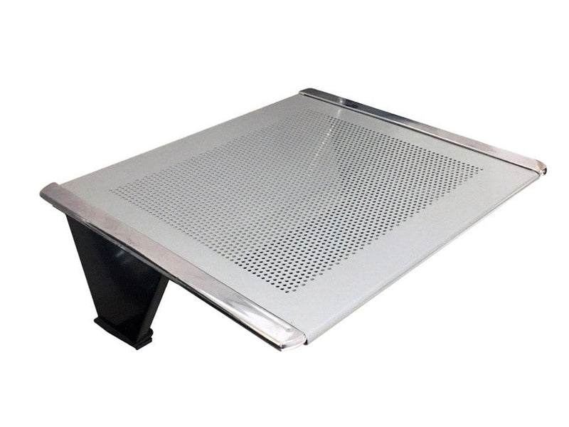 Panca per Sala Attesa 3 Posti da Ufficio con Tavolino in Acciaio Argento