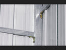 Casetta Box da Giardino in Lamiera di Acciaio 438x721x324 cm Beige
