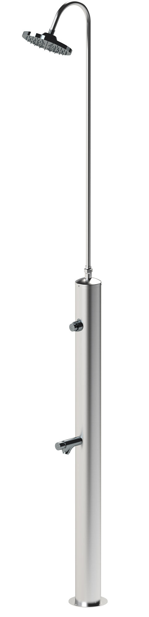 Doccia da Giardino con Pulsante Temporizzato su Doccia e Lavapiedi Minijet-P Inox Anodizzato online