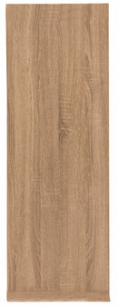 Libreria 9 Ripiani 113x113x39 cm in MDF Soriani Marrone Chiaro e Scuro