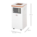 Deumidificatore d'Aria 19,2 Litri 1122W 2 Velocità Bianco