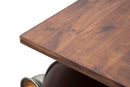 Console Old Style 111x60x89 cm Legno di Abete e in Ferro Marrone
