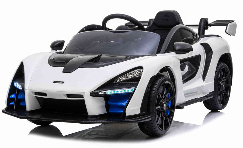 Macchina Elettrica per Bambini 12V con Licenza McLaren Senna Bianca