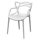 Set 4 Sedie 55x54x82 cm in Polipropilene Sveva Bianche