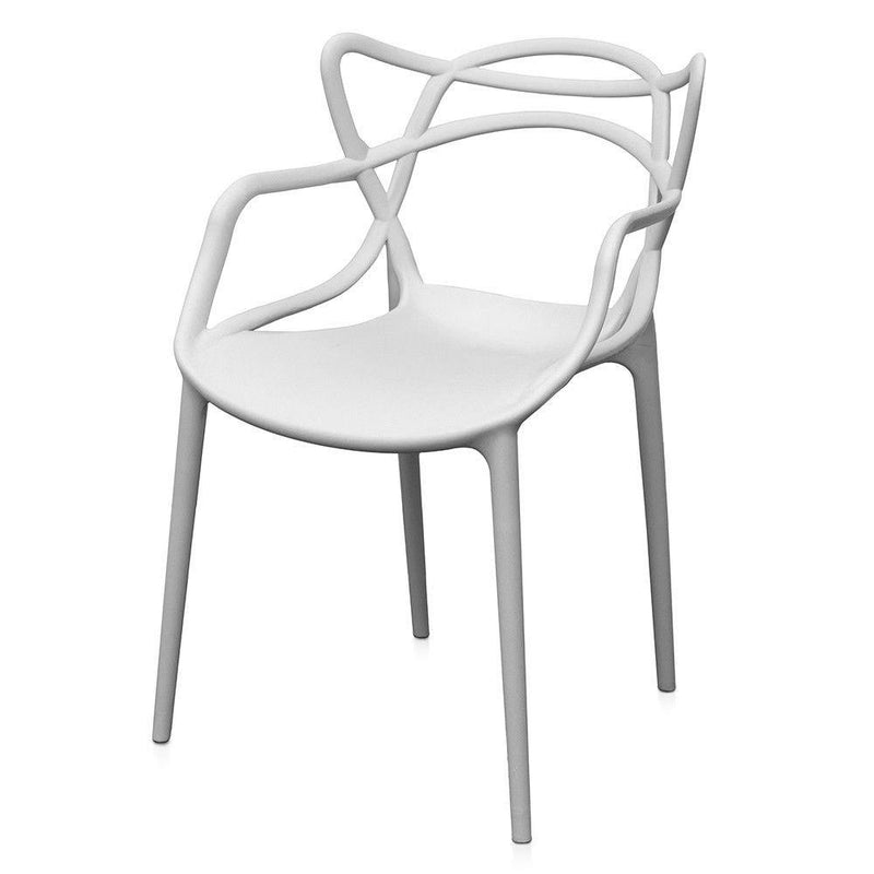 Set 4 Sedie 55x54x82 cm in Polipropilene Sveva Bianche