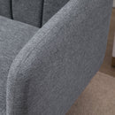 Divano Letto 2 Posti 173x75x73 cm in Tessuto Grigio