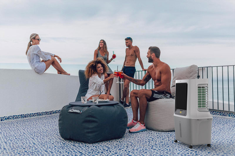 Raffrescatore a Evaporizzazione con Ghiaccio o Acqua 120W Moel 8500 Top Cooler    