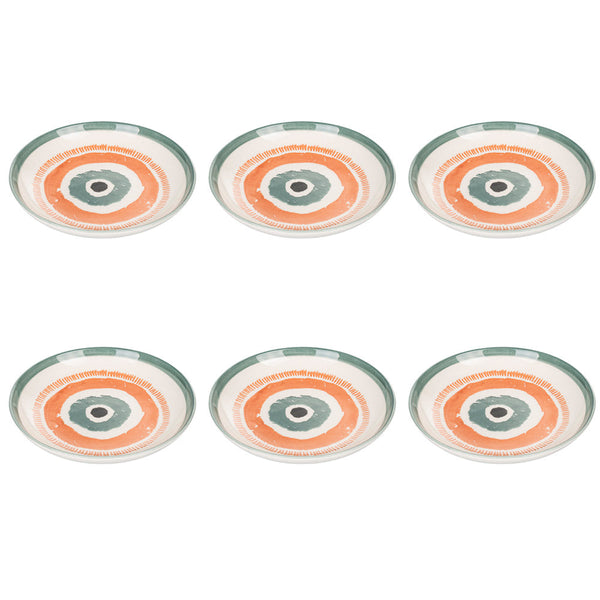 acquista Set 6 Piatti Fondi Ø21x4 cm in Dolomite VdE Tivoli 1996 Occhio Marino