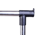 Stender Doppio Porta Abiti in Acciaio con Ruote 80x43x155 cm  Nero