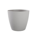 Vaso Rotondo Indoor e Outdoor Tera Bayon Kit Cloud Ø35 cm in Plastica Grigio Chiaro 