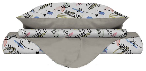 Doppelseitiger Bettbezug mit Kissenbezügen mit Provence-Print acquista