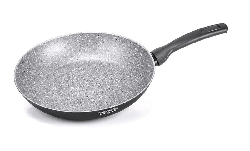 Set 4 Padelle Ø18-22-24-28 cm Antiaderente Induzione in Alluminio Effetto Pietra Moneta Insieme