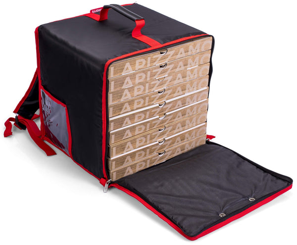 acquista Rucksack Thermotasche für Pizza zum Mitnehmen 10 Kartons Safemi Fast 10 Schwarz