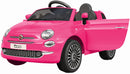 Macchina Elettrica per Bambini 12V con Licenza Fiat 500 Rosa