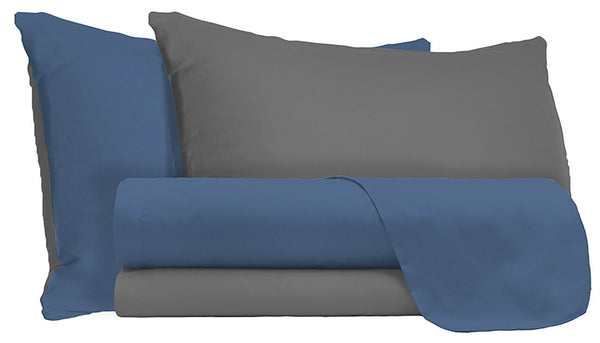 sconto Oberlaken-Set und Doubleface Avio/Smoke-Kissenbezüge