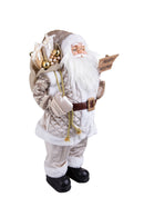 Babbo Natale con Sacco Doni H80 cm Champagne