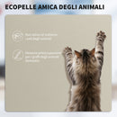 Sedia da Ufficio Reclinabile 65x67x111-119 cm con Poggiapiedi e Rotelle in Finta Pelle Beige      