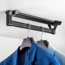 Appendiabiti Estraibile 35 cm in Alluminio e Plastica Emuca Nero