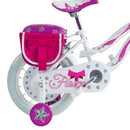 Bicicletta per Bambina 16" 2 Freni Fiocco BKT Bianca e Rosa