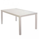 Tavolo Formentera 160/240x90x75 h cm in Alluminio Tortora