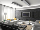 Stufa Elettrica ad Infrarossi 141x20,1x5,8 cm da Soffitto 1800W in Alluminio Dimmerabile Moel Hot-Top Silver
