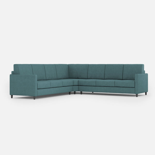 Divano Angolare 7 Posti 281x281x85 cm Karay in Tessuto Petrolio online
