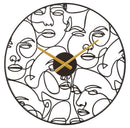 Orologio da Muro Faces Ø 50x3,5 cm in Ferro 