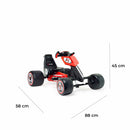 Go-Kart a Pedali per Bambini 88x58x45 cm Cobra Rosso e Nero 