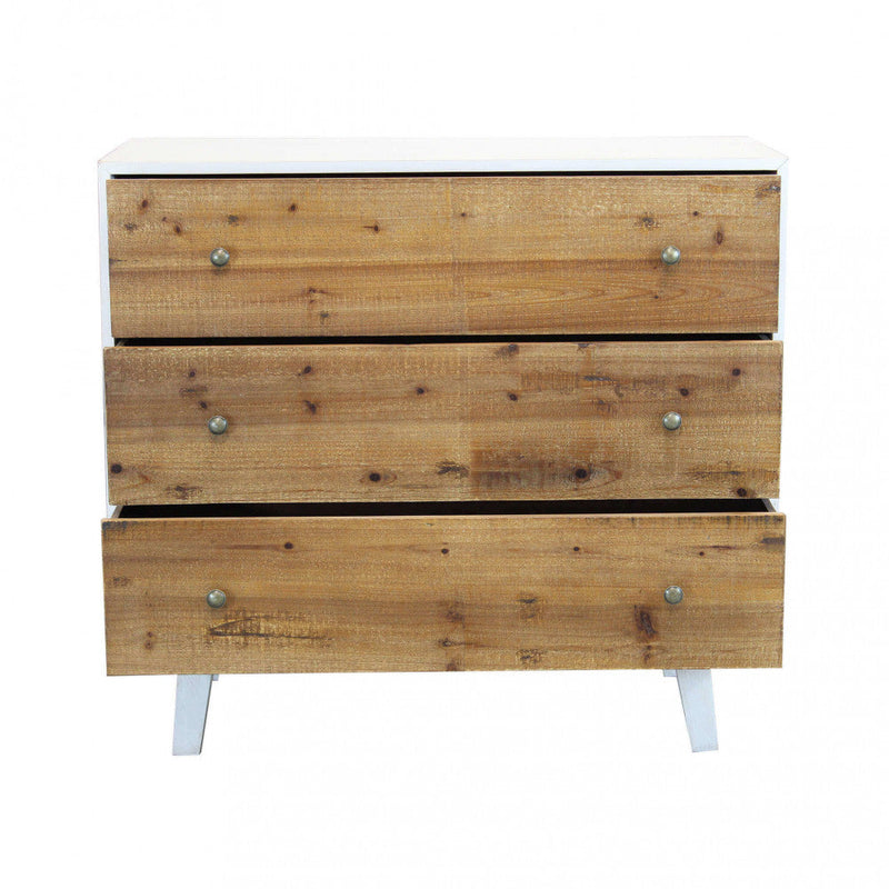 Mobile Barney 100x45x90 h cm in Legno Bianco