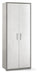 Schrank 2 Türen 71x182x41 cm Zement/Weißoxid