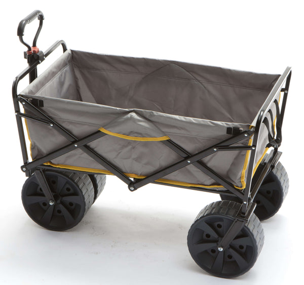 Klappbarer Gartenwagen 92x55,5x62 in Stahl mit ausziehbarem Griff Taddei Garden Plus Grau acquista