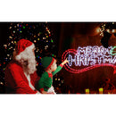 Scritta Luminosa Merry Christmas 100x45 cm Multicolore 288 LED IP44 Uso Esterno