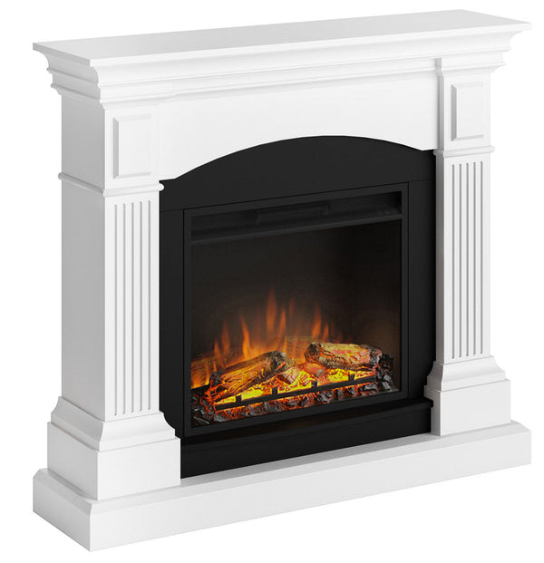 sconto Elektrischer Bodenkamin Flammeneffekt 1500W Tagu Magna Weiß